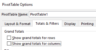 excel pivot table