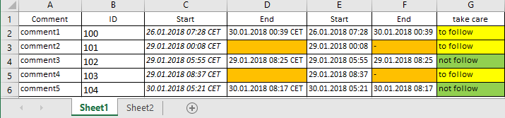 formula excel