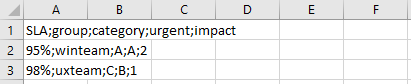 fix data single column excel