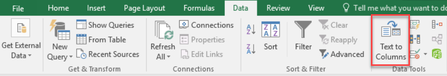 fix data single column excel