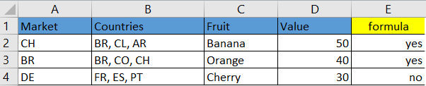 formula excel