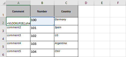 vlookup