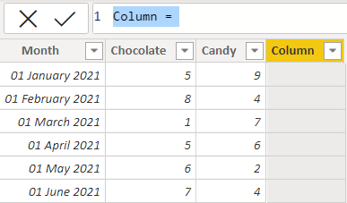 power bi quarter month