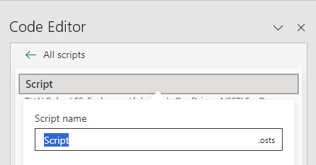 script excel