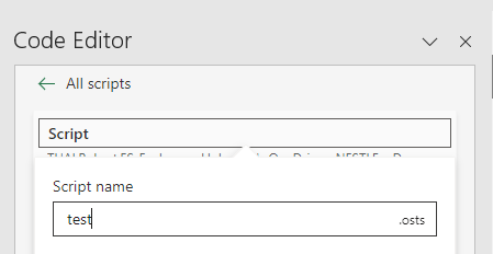 script excel