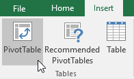 pivot table excel